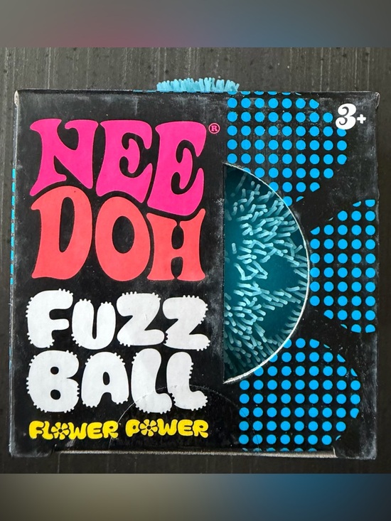 Schylling Other - Needoh “Flower Power” Fuzz Ball -blue